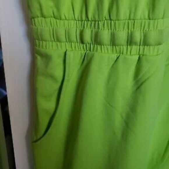 Calvin Klein Women's Shoulder LOGO Shorts ROMPER Lime Lime Green plus size 2X 3X - Picture 9 of 13